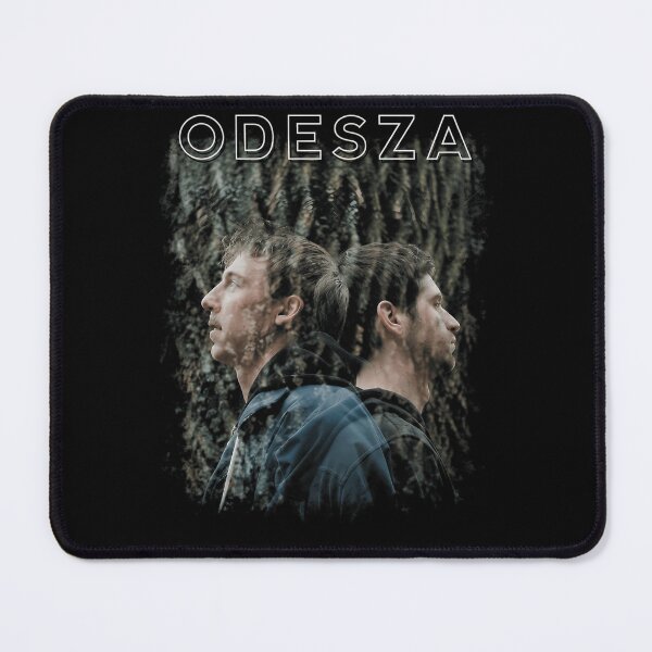 Item preview, Odesza Duo Profile Silhouette Nature Overlay Poster designed and sold by BrookCrooks.