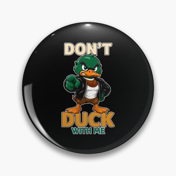 Item preview, Don't Duck With Me Funny Angry Mallard Duck designed and sold by Karma Design.