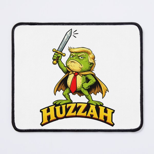 Item preview, HUZZAH! Funny Frog Knight With Sword – Vintage Cartoon designed and sold by Williams Anderson.