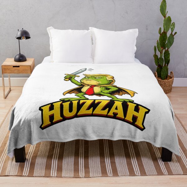Item preview, HUZZAH! Funny Frog Knight With Sword – Vintage Cartoon designed and sold by Williams Anderson.