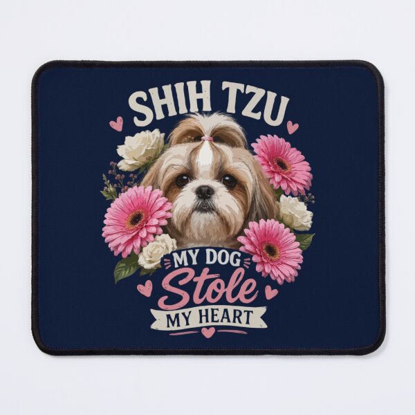 Item preview, Shih Tzu My Dog Stole My Heart – Cute Floral Dog Mom Gift designed and sold by PawsAndPallette .