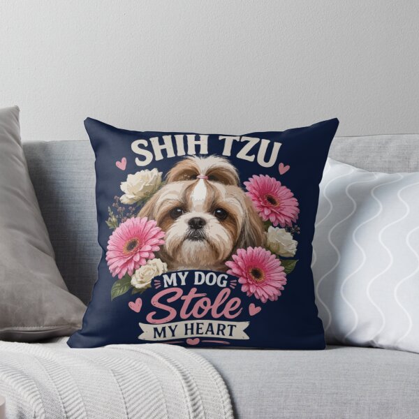 Item preview, Shih Tzu My Dog Stole My Heart – Cute Floral Dog Mom Gift designed and sold by PawsAndPallette .