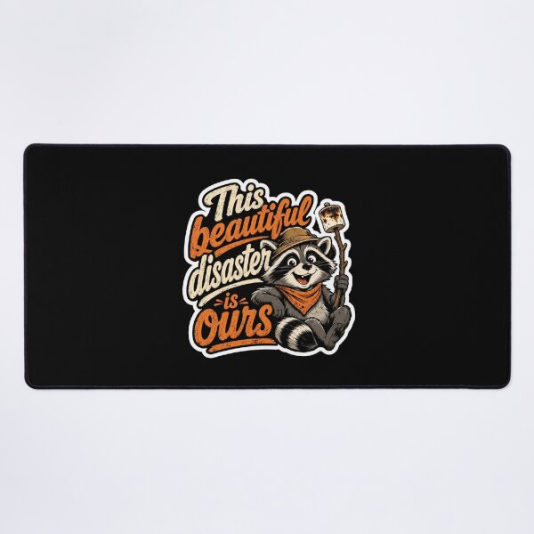 Item preview, This Beautiful Disaster Is Ours Raccoon Camping Humor designed and sold by ColeLaniTrading.
