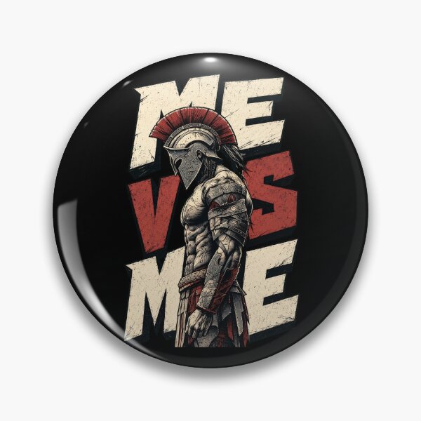 Item preview, Me Vs Me Spartan Warrior Fitness Motivation designed and sold by Vermanartist.