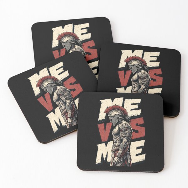 Item preview, Me Vs Me Spartan Warrior Fitness Motivation designed and sold by Vermanartist.