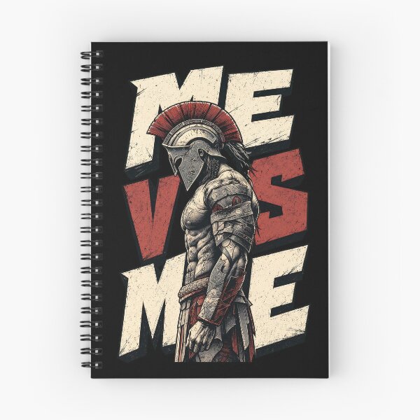 Item preview, Me Vs Me Spartan Warrior Fitness Motivation designed and sold by Vermanartist.