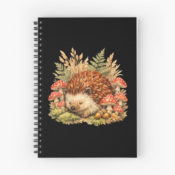 Item preview, Hedgehog In The Mushroom Patch Shirt, Cottagecore Autumn Botanical Tee designed and sold by PhylonBoxx.