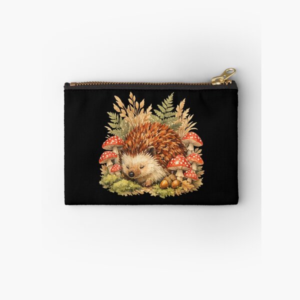 Item preview, Hedgehog In The Mushroom Patch Shirt, Cottagecore Autumn Botanical Tee designed and sold by PhylonBoxx.