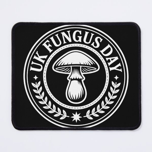 Item preview, UK Fungus Day Vintage Mushroom Badge designed and sold by BrettCallahan.