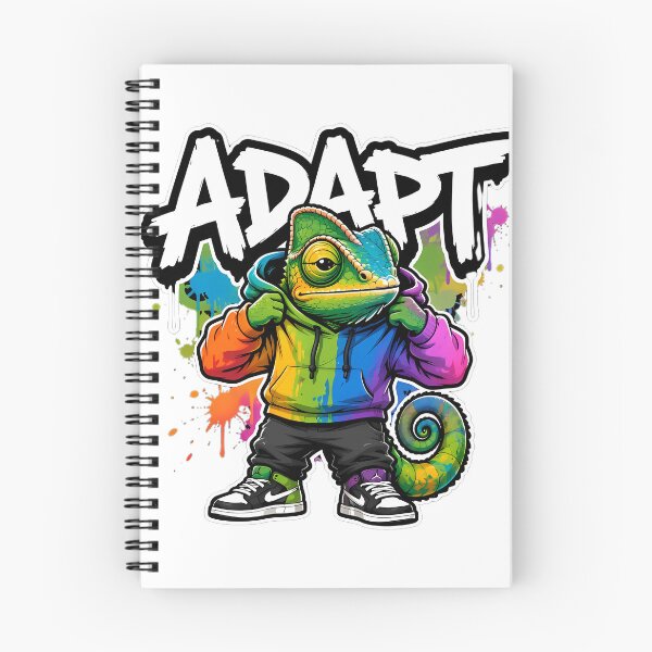 Item preview, Chameleon ADAPT Streetwear – Colorful Reptile Cartoon Design designed and sold by Aesthicer.