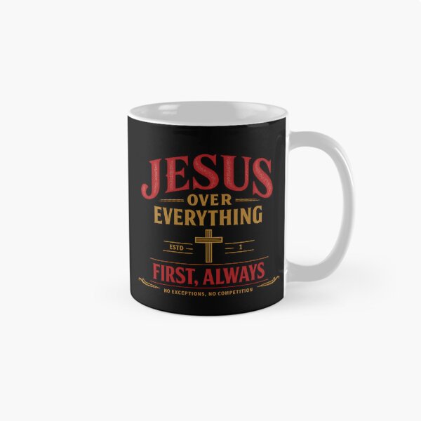 Item preview, Jesus Over Everything, Faith Christmas Statement Gift designed and sold by PhylonBoxx.