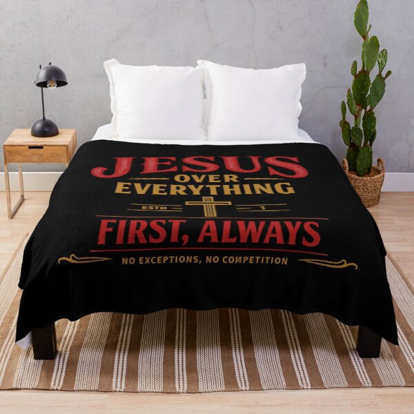 Item preview, Jesus Over Everything, Faith Christmas Statement Gift designed and sold by PhylonBoxx.