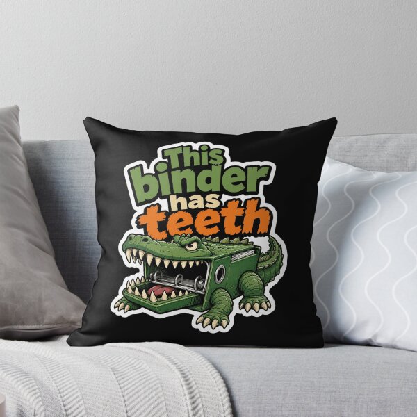 Item preview, This Binder Has Teeth Alligator School Humor designed and sold by ColeLaniTrading.
