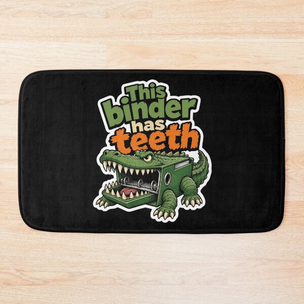 Item preview, This Binder Has Teeth Alligator School Humor designed and sold by ColeLaniTrading.