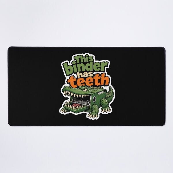 Item preview, This Binder Has Teeth Alligator School Humor designed and sold by ColeLaniTrading.