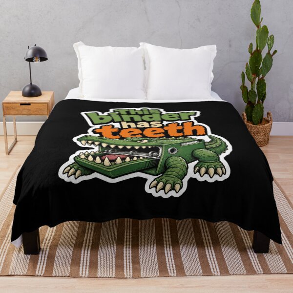 Item preview, This Binder Has Teeth Alligator School Humor designed and sold by ColeLaniTrading.