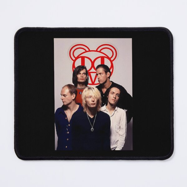 Item preview, Radiohead Members Portrait With Red Bear designed and sold by ElenorBashirian.