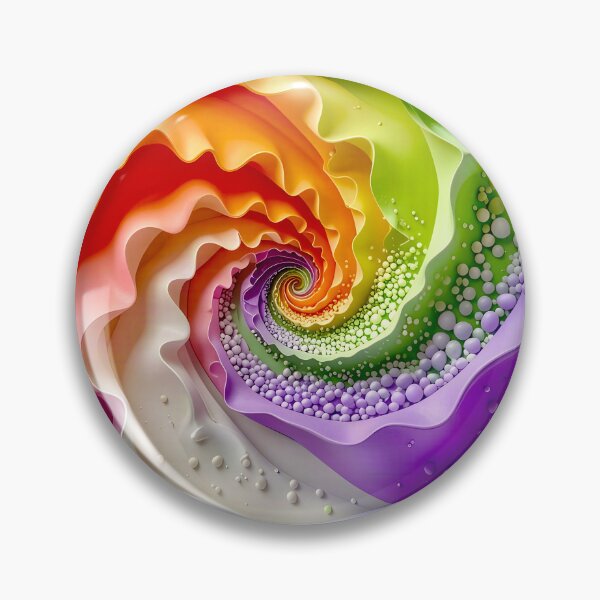 Item preview, Colorful Spiral Galaxy Pattern in Purple Orange Green designed and sold by Vicky Brago-Mitchell®.