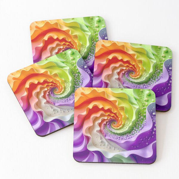 Item preview, Colorful Spiral Galaxy Pattern in Purple Orange Green designed and sold by Vicky Brago-Mitchell®.