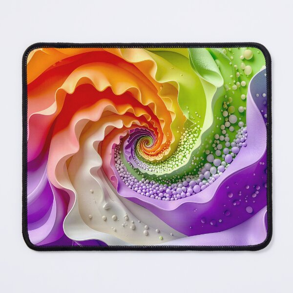 Item preview, Colorful Spiral Galaxy Pattern in Purple Orange Green designed and sold by Vicky Brago-Mitchell®.