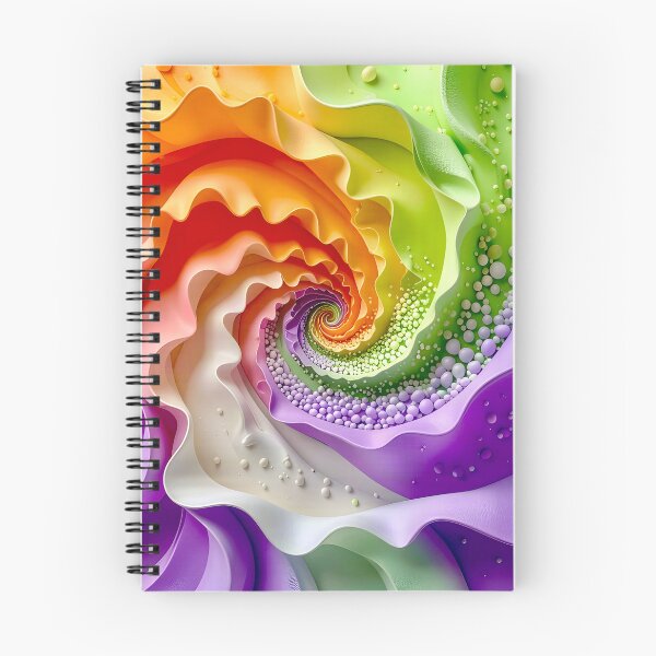 Item preview, Colorful Spiral Galaxy Pattern in Purple Orange Green designed and sold by Vicky Brago-Mitchell®.