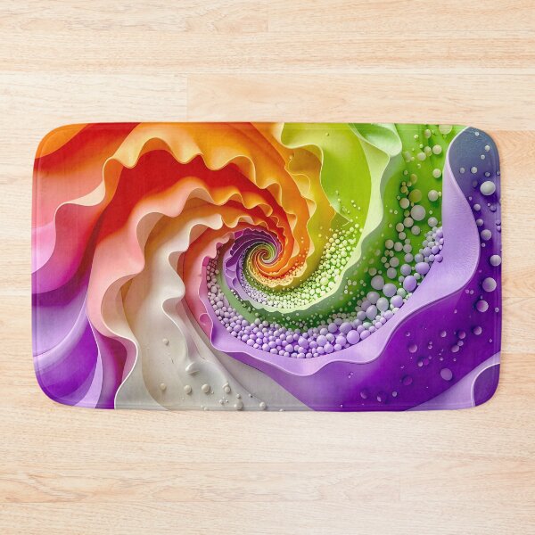 Item preview, Colorful Spiral Galaxy Pattern in Purple Orange Green designed and sold by Vicky Brago-Mitchell®.