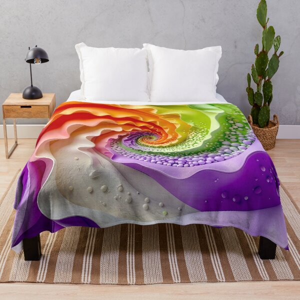 Item preview, Colorful Spiral Galaxy Pattern in Purple Orange Green designed and sold by Vicky Brago-Mitchell®.