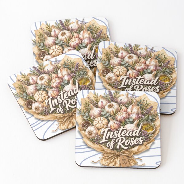 Item preview, Instead of Roses | Garlic Bouquet Mediterranean Gourmet Food Illustration designed and sold by UUniqueIImprint.