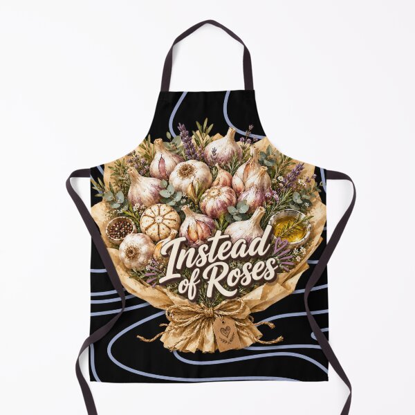 Item preview, Instead of Roses | Garlic Bouquet Mediterranean Gourmet Food Illustration designed and sold by UUniqueIImprint.