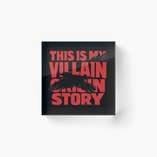 Item preview, This Is My Villain Origin Story, Bold Halloween Statement Graphic designed and sold by PhylonBoxx.