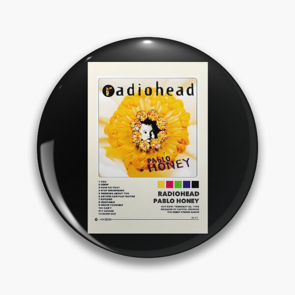 Item preview, Radiohead Pablo Honey Tracklist Sunflower designed and sold by ElenorBashirian.