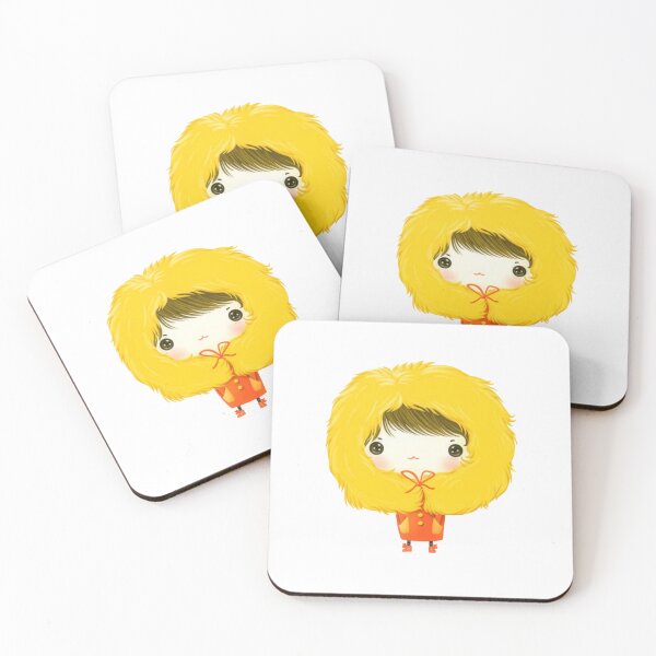 Item preview, Cute Girl in Fluffy Yellow Hood designed and sold by tammist.
