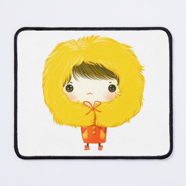 Item preview, Cute Girl in Fluffy Yellow Hood designed and sold by tammist.