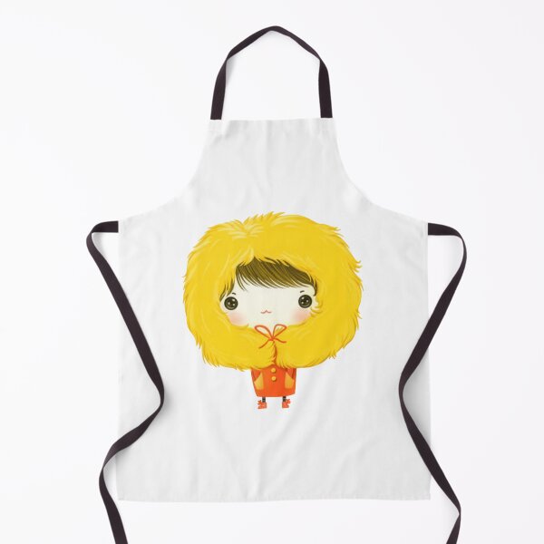 Item preview, Cute Girl in Fluffy Yellow Hood designed and sold by tammist.