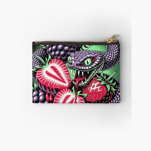 Item preview, Venomous Snake with Berries and Bleeding Hearts designed and sold by BrettCallahan.