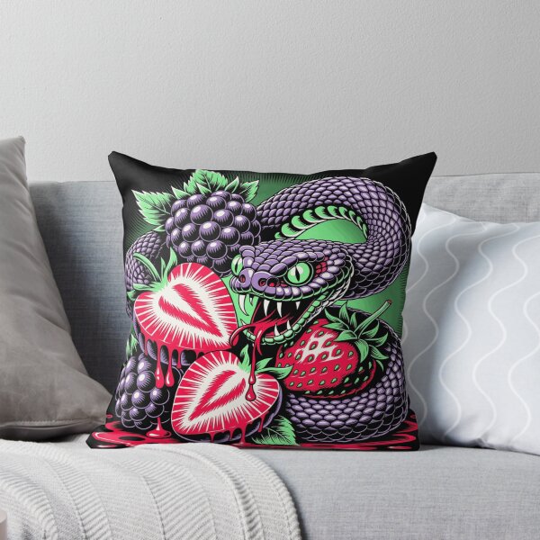 Item preview, Venomous Snake with Berries and Bleeding Hearts designed and sold by BrettCallahan.