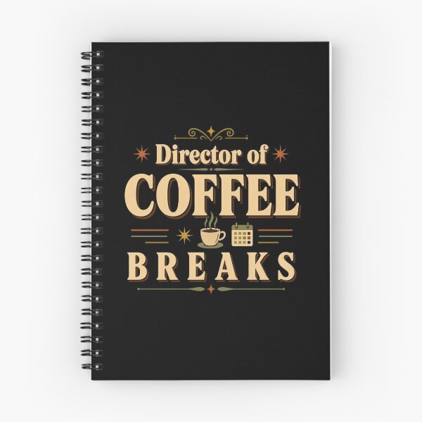 Item preview, Director of Coffee Breaks | Funny Coffee Office Humor Retro Typography designed and sold by Irene Catchmind.
