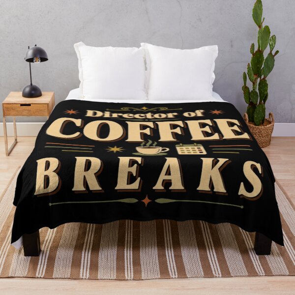 Item preview, Director of Coffee Breaks | Funny Coffee Office Humor Retro Typography designed and sold by Irene Catchmind.
