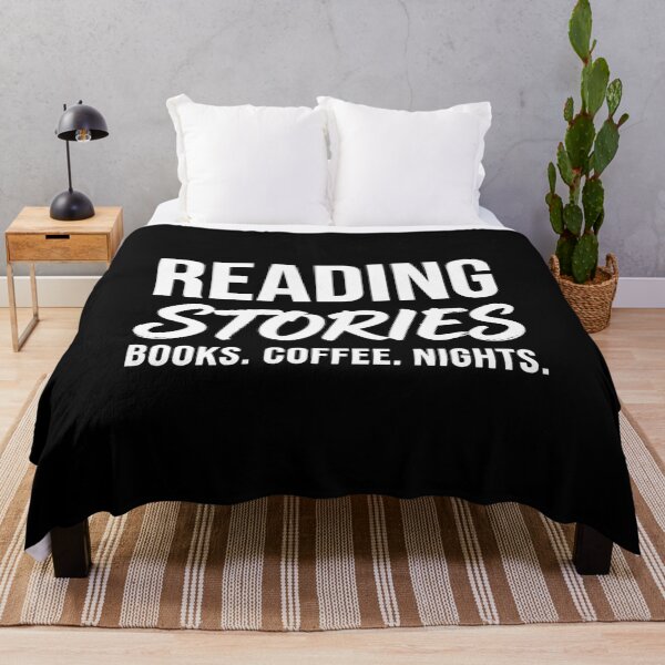 Item preview, Reading Stories Books Coffee Nights Book Lover Graphic T-Shirt designed and sold by FestivityFinds.