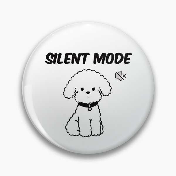 Item preview, Silent Mode Dog Funny Introvert Fluffy Puppy designed and sold by pinkystickstore.