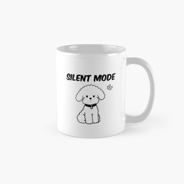 Item preview, Silent Mode Dog Funny Introvert Fluffy Puppy designed and sold by pinkystickstore.