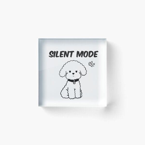 Item preview, Silent Mode Dog Funny Introvert Fluffy Puppy designed and sold by pinkystickstore.
