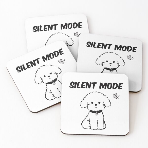 Item preview, Silent Mode Dog Funny Introvert Fluffy Puppy designed and sold by pinkystickstore.