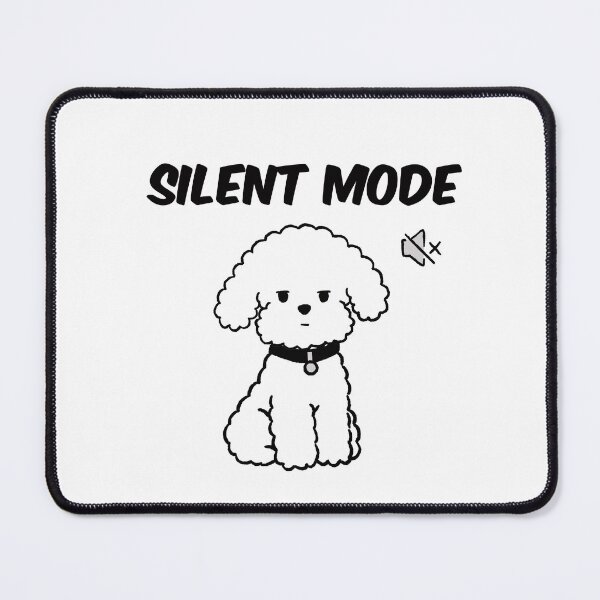 Item preview, Silent Mode Dog Funny Introvert Fluffy Puppy designed and sold by pinkystickstore.