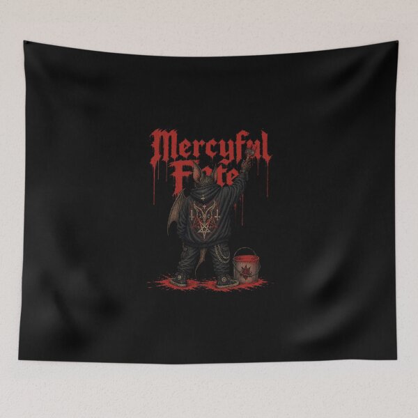 Item preview, Mercyful Fate Street Art Bat Metal Painter designed and sold by ZHISUART.