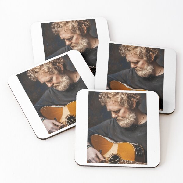 Item preview, Glen Hansard Oil Painting designed and sold by BoyOhBoyGift.
