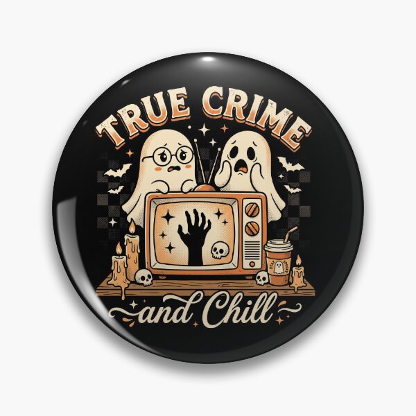 Item preview, Retro Spooky True Crime And Chill Cute Ghost Graphic designed and sold by AdyKurniawan.