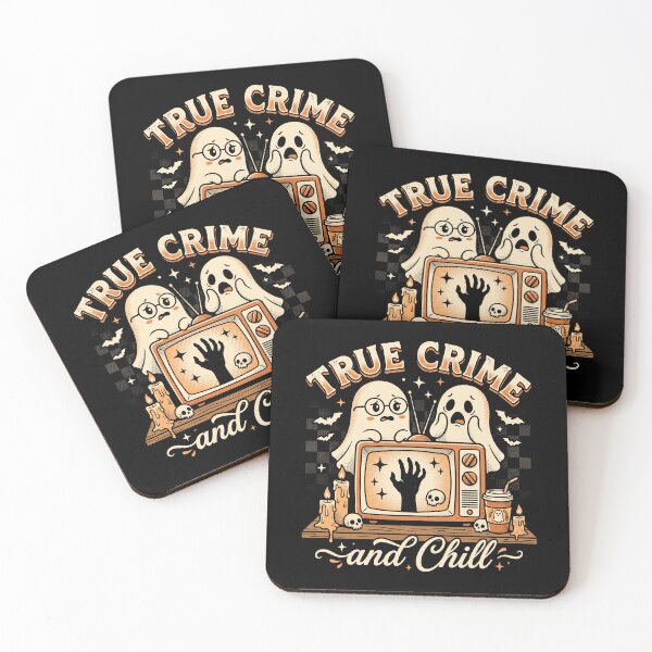 Item preview, Retro Spooky True Crime And Chill Cute Ghost Graphic designed and sold by AdyKurniawan.