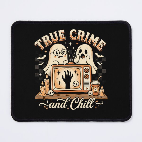 Item preview, Retro Spooky True Crime And Chill Cute Ghost Graphic designed and sold by AdyKurniawan.