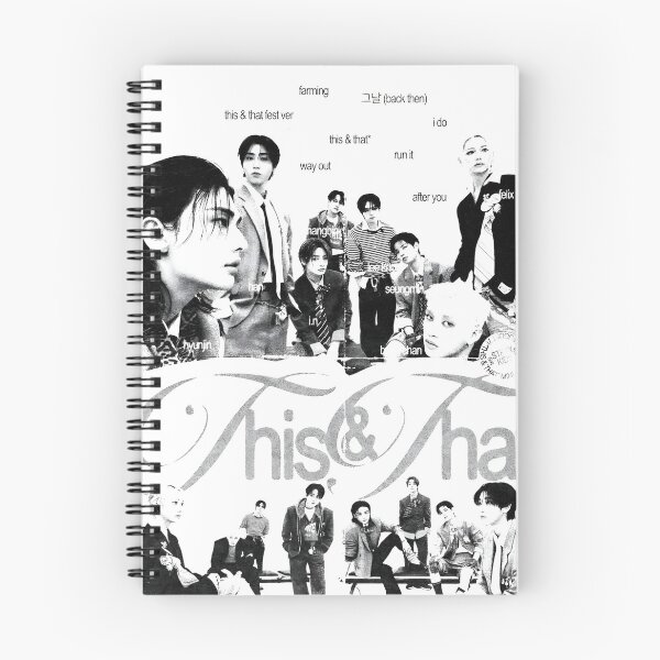 Item preview, Stray Kids This and THAT black and white kpop skz skzoo you make stray kids stay comeback bang chan lee know changbin hyunjin han felix seungmin IN world tour 5 star divine poster designed and sold by Kpop-Noona.
